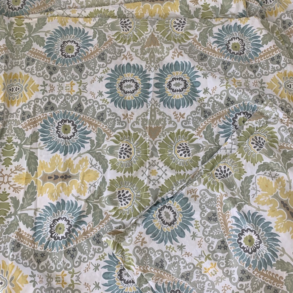 Pottery Barn Queen Duvet with shams